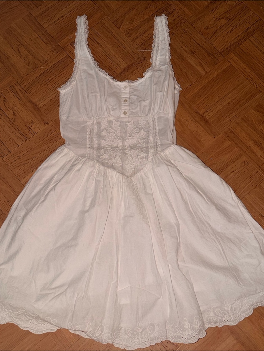 Zara Lace Embroidered Mono Dress